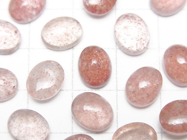 [Video] High Quality Pink epidote AAA - AA ++ Oval Cabochon 10x8 mm 5pcs $12.99!