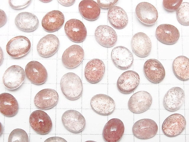 [Video] High Quality Pink epidote AAA - AA ++ Oval Cabochon 10x8 mm 5pcs $12.99!