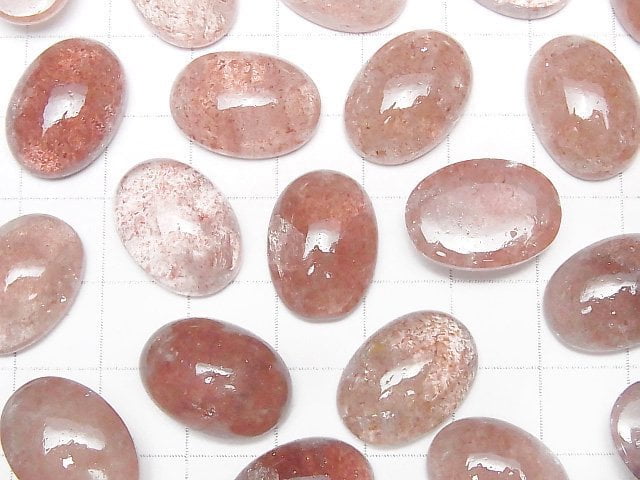 [Video] High Quality Pink epidote AAA - AA ++ Oval Cabochon 18 x 13 mm 3pcs $19.99!