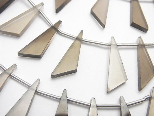 Smoky Quartz, Triangle Gemstone Beads