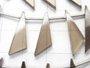 1strand $15.99! High Quality Smoky Quartz AAA Flat  Triangle 20x7x3mm 1strand (10pcs )