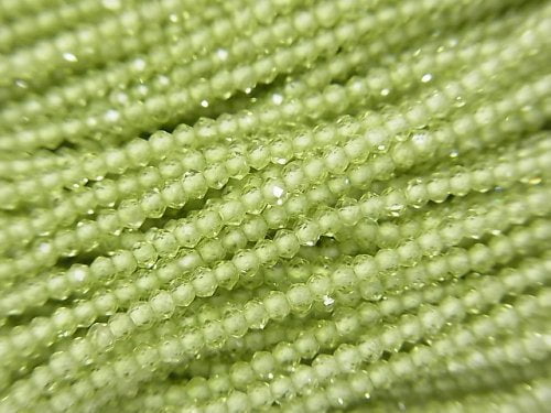 Peridot, Roundel Gemstone Beads