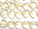 [Video] Champagne Color Quartz AAA Heart 8x8x4mm 1strand beads (aprx.15inch / 38cm)