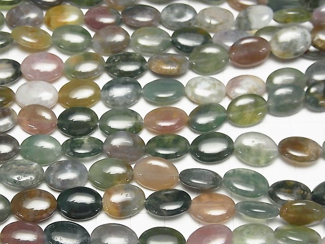 1strand $7.79! Indian Agate Oval 14x10x5mm 1strand beads (aprx.15inch / 37cm)