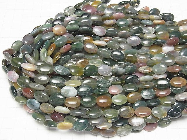 1strand $7.79! Indian Agate Oval 14x10x5mm 1strand beads (aprx.15inch / 37cm)