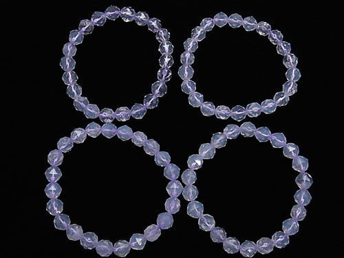 [Video] High Quality! Scorolite AAA Star Faceted Round 8 mm 1strand (Bracelet)