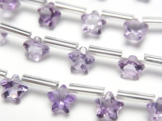 [Video] High Quality Amethyst AAA- Faceted Star 5x5mm 1strand (8pcs )