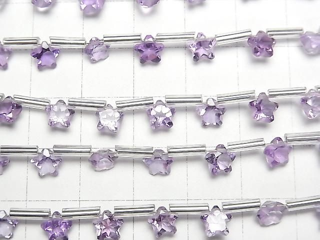 [Video] High Quality Amethyst AAA- Faceted Star 5x5mm 1strand (8pcs )