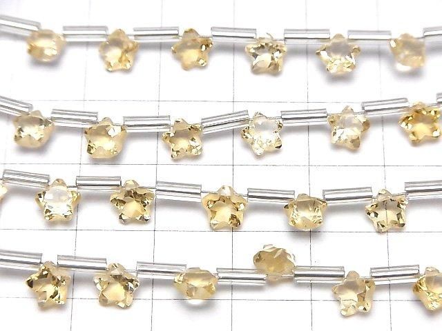 [Video] High Quality Citrine AAA-Faceted Star 6x6mm 1-Strand (8pcs)