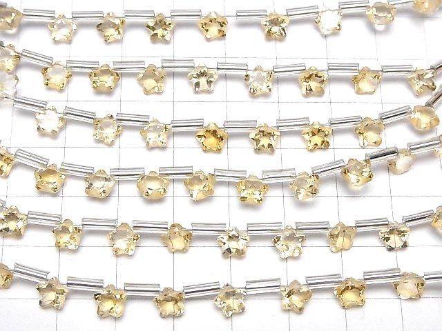 [Video] High Quality Citrine AAA-Faceted Star 6x6mm 1-Strand (8pcs)