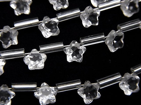Crystal Quartz, Star Gemstone Beads
