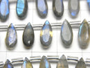 [Video]High Quality Labradorite AA++ Pear shape Faceted 12x5mm half or 1strand (18pcs )