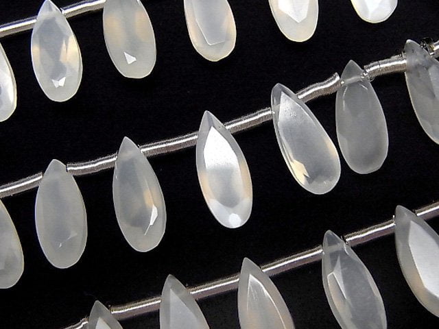 Moonstone, Pear Shape Gemstone Beads