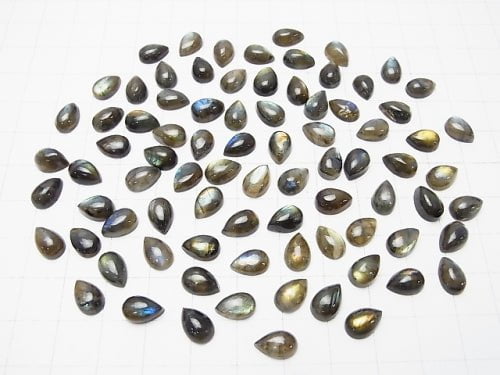 Finland Spectrolite AAA Pear shape Cabochon 9 x 6 mm 10pcs $24.99!