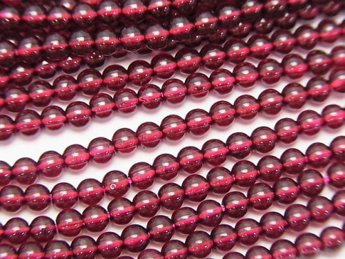 Garnet, Round Gemstone Beads