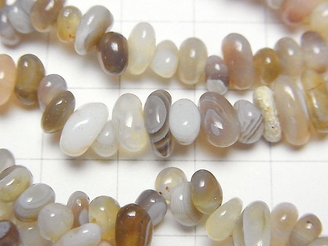 [Video]Botswana Agate Chips (Small Nugget) 1strand beads (aprx.31inch/78cm)