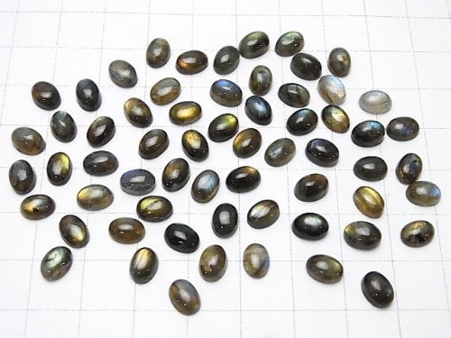 Finland Spectrolite AAA Oval Cabochon 7 x 5 mm 10 pcs $16.99!