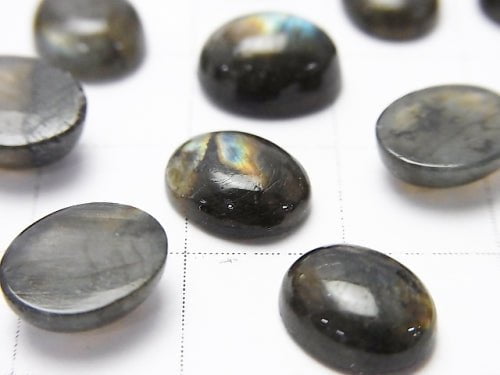 Finland Spectrolite AAA Oval Cabochon 10 x 8 mm 3pcs