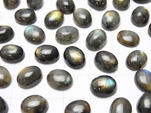 Finland Spectrolite AAA Oval Cabochon 10 x 8 mm 3pcs