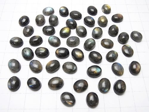 Finland Spectrolite AAA Oval Cabochon 10 x 8 mm 3pcs