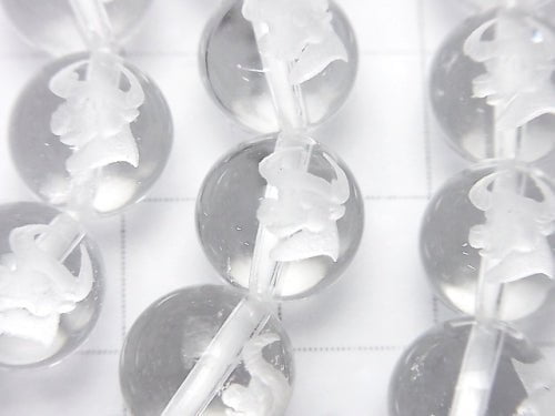 [Video] 12 Constellation Carving! Crystal AAA Round 10 mm [Taurus] half or 1 strand (Bracelet)