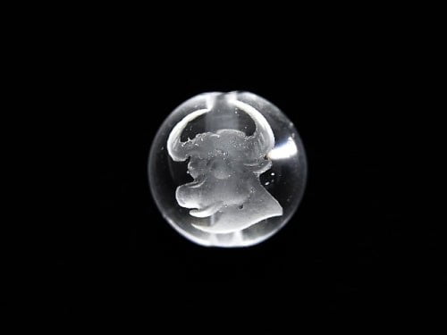 [Video] 12 Constellation Carving! Crystal AAA Round 10 mm [Taurus] half or 1 strand (Bracelet)