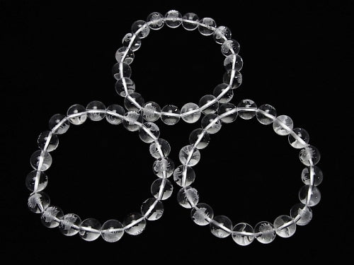 12 Constellation Carving! Crystal AAA Round 10 mm [Leo] half or 1 strand (Bracelet)