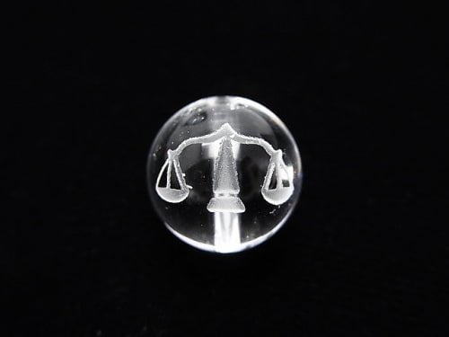 [Video] 12 Constellation Carving! Crystal AAA Round 10 mm [Libra] half or 1 strand (Bracelet)