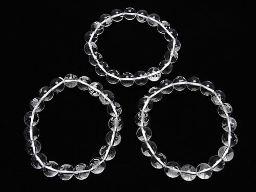 [Video] 12 Constellation Carving! Crystal AAA Round 10 mm [Scorpio] half or 1 strand (Bracelet)