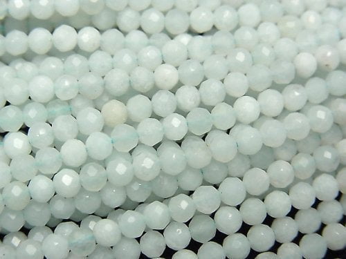 Amazonite, Faceted Round Gemstone Beads