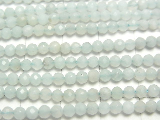 [Video] Amazonite AA++ Faceted Round 3mm  1strand beads (aprx.15inch/38cm)