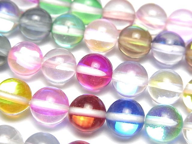 Luna Flash, Round Synthetic & Glass Beads