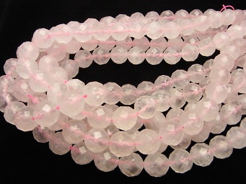 Rose Quartz AA++ 64Faceted Round 12mm half or 1strand beads (aprx.15inch/38cm)