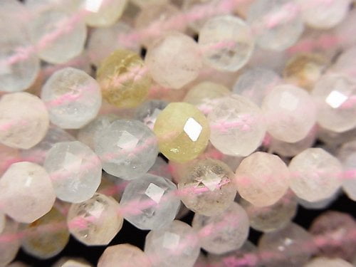 Faceted Round, Mixed Stone Gemstone Beads