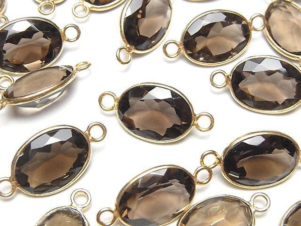 Bezel Setting, Oval, Smoky Quartz Gemstone Beads