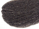 [Video] High Quality! Smoky Quartz AAA 32Faceted Round 4mm 1strand beads (aprx.15inch/37cm)