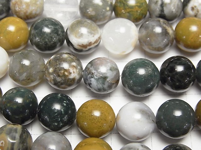 Ocean Jasper Round 10mm half or 1strand beads (aprx.15inch/37cm)
