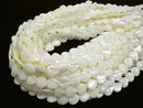 [Video] Mother of Pearl MOP White Vertical Hole Heart Shape 12x12x4mm 1strand beads (aprx.15inch / 37cm)