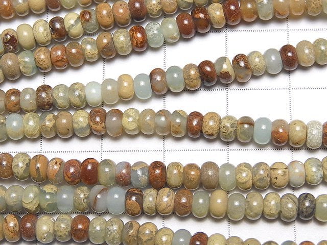 [Video] 1strand $8.79! Impression Jasper  Roundel 4x4x2.5mm 1strand beads (aprx.15inch/38cm)