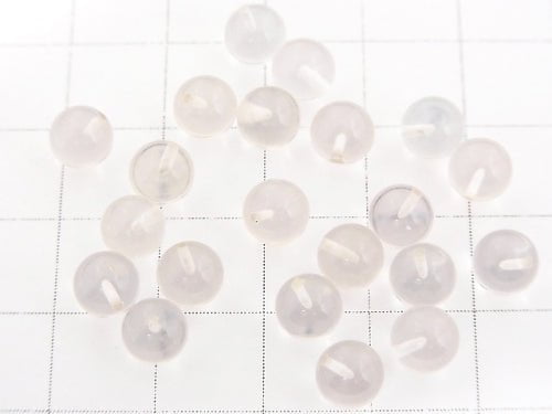 Madagascar Rose Quartz AAA Half Drilled Hole Round 6 mm 5 pcs $6.79!