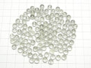 [Video]High Quality Green Amethyst AAA Half Drilled Hole Faceted Round 6mm 4pcs