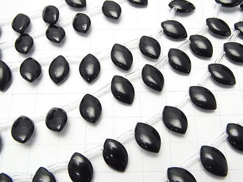 1strand $8.79! Onyx  Marquise (Smooth) 12x8x4mm 1strand beads (aprx.15inch/36cm)