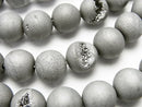 Agate, Druzy, Round Gemstone Beads