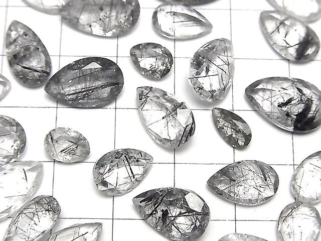 [Video] High Quality Tourmaline Quartz AAA Undrilled Pear shape Faceted 5pcs $13.99