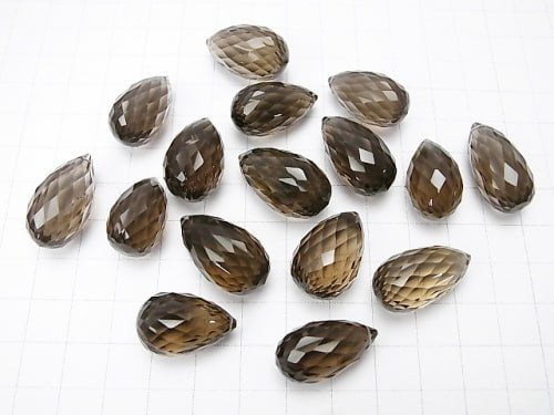 High Quality Smoky Quartz AAA Drop  Concave Cut  3pcs $29.99