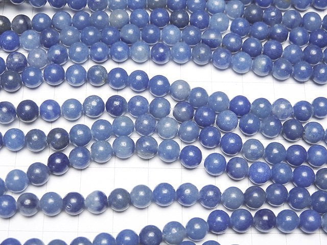 1strand $4.79! Brazil Blue Quartz Round 6mm 1strand beads (aprx.15inch / 37cm)