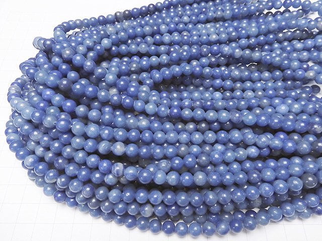 1strand $4.79! Brazil Blue Quartz Round 6mm 1strand beads (aprx.15inch / 37cm)