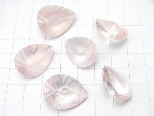 High Quality Madagascar Rose Quartz AAA - Pear shape Concave Cut 1pc $34.99