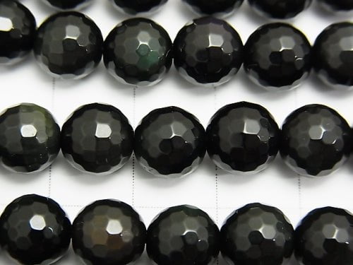 1strand $7.79! Rainbow Obsidian AAA 128 Faceted Round 8 mm 1strand beads (aprx.15 inch / 38 cm)