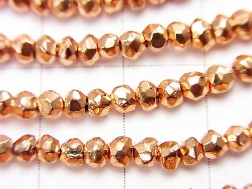 [Video] 1strand $12.99! Pyrite AAA Metallic Orange Coating Faceted Button Roundel 1strand beads (aprx.13inch / 32cm)